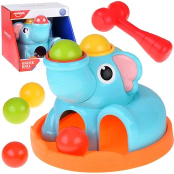 Educational Toy Elephant Sorter Hammer with Balls ZA5910