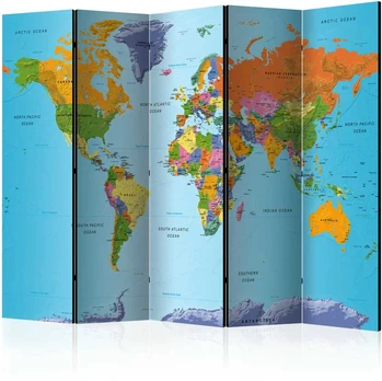 Artgeist Pertvara - Colourful Geography [Room Dividers]
