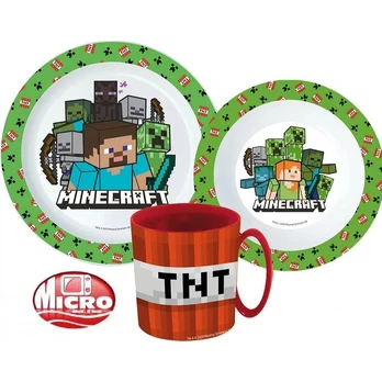Minecraft vaikiškų indų rinkinys, 3 dalys