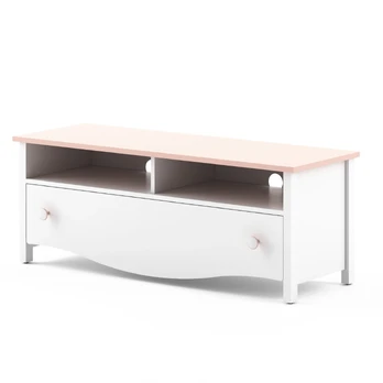 TV spintelė MIA MI13BR, balta/rožinė