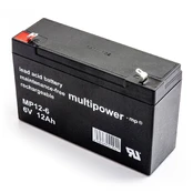Multipower MP12-6 6V12Ah F1 Battery kaina