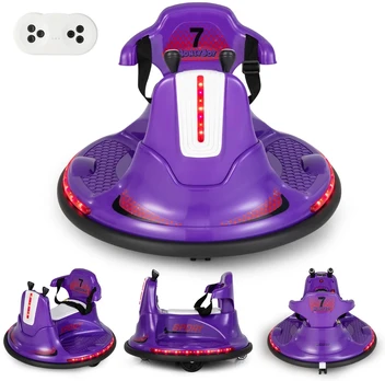 Bamperinis automobilis 6 V violetinis