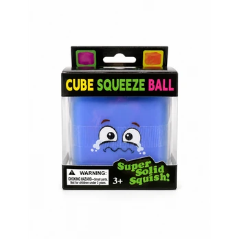 Antistresinis squishy kubas, minkštas sensorinis žaislas - Mėlynas