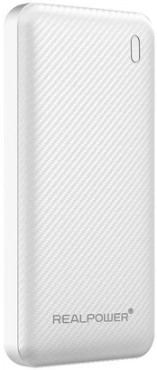 REALPOWER PB-10000 Plus,10.000 mAh,20W,2x USB-A,1x USB-C wei