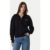 Guess Jeans Džemperis W6RQ06 K68I4 Juoda Oversize