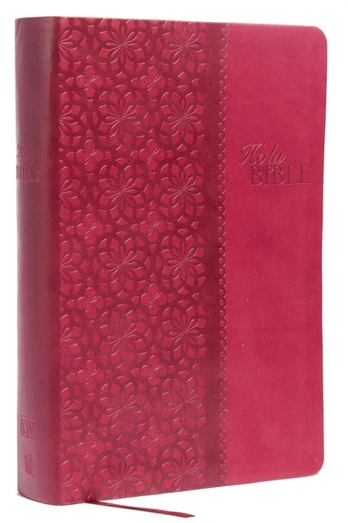 KJV Study Bible, Large Print, Leathersoft, Red/Pink, Red Letter