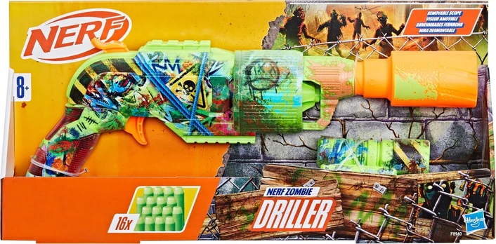 NERF Zombių šautuvas DRILLER