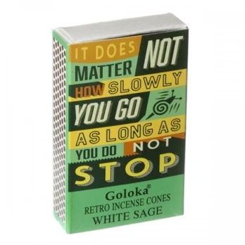 Goloka Retro White Sage kūginiai smilkalai