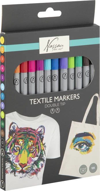 Nassau - Textile Dual Markers, 12 pcs (AR0158)