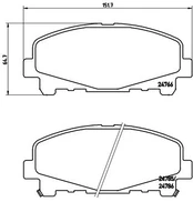 Brake pads - tuning Xtra P 28 043X front