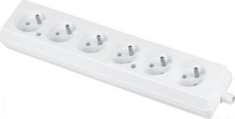 Abex 670 prailginimo laidas su 6 lizdais, baltas