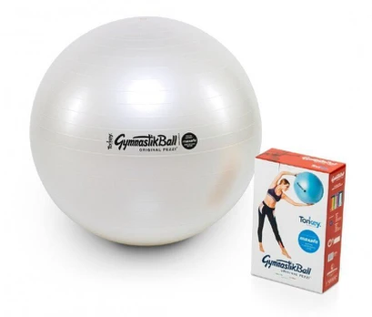 Gimnastikos kamuolys Original Pezzi Maxafe 65 cm, baltas