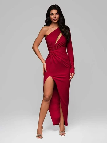 Suknelė women's dress - dark red