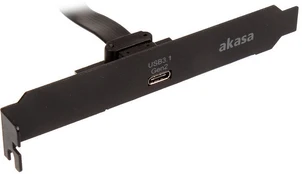 Adapteris Akasa USB 3.1 Gen2 Type-C Adapter Cable USB Type-C, PCIe, 0.5 m, juoda kaina