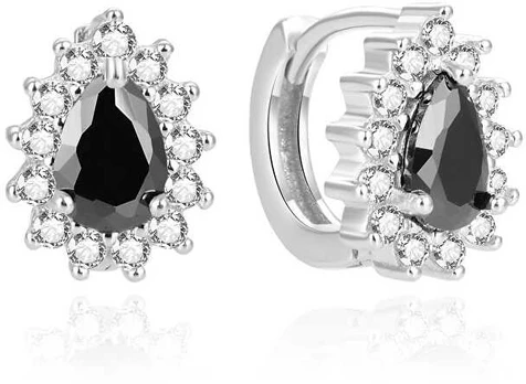 Beneto Charming sidabrinis earrings with zircons AGUC2434L