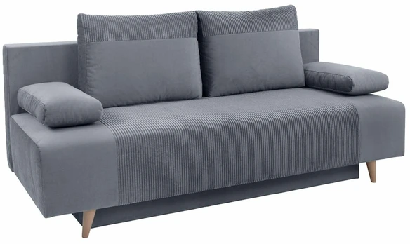 Sofa-lova Leon, pilka, 89 x 191 cm x 92 cm
