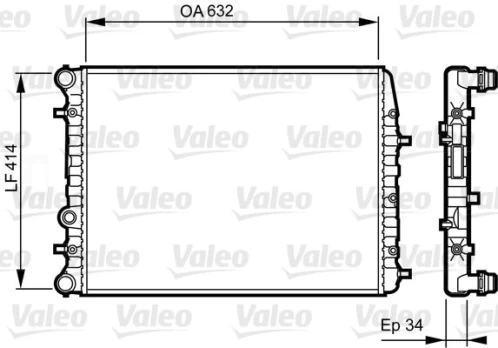 Variklio radiatorius VALEO VAL732864