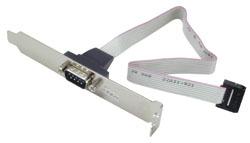 Lindy DB-9 - IDC-10, 0.25m, Pilka (33135)