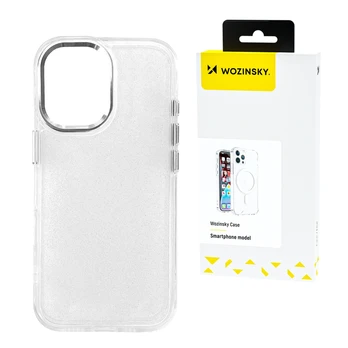 Dėklas Wozinsky Glitter Case for Samsung Galaxy S25+ - Clear with Glitter