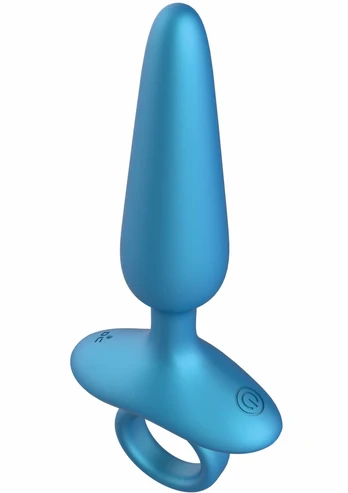 Slim Anal Plug Vibrating + Remote - Silicone, 10 Modes, Rechargeable