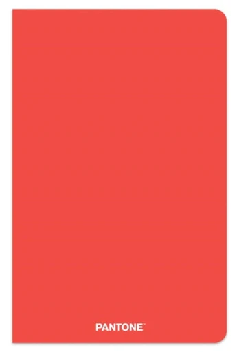 Pantone Official Red 5.25 X 8.25 Inch Lined Compact Journal Non-Dated