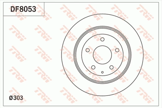TRW DF8053 Brake Disc