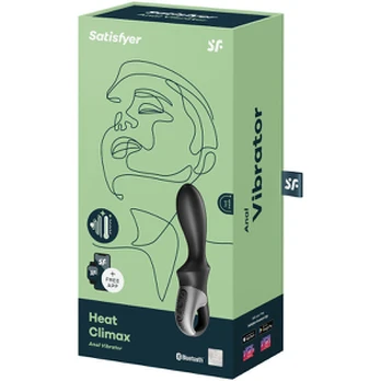 Analinis vibratorius UNISEX SATISFYER HEAT CLIMAX APP