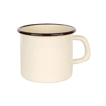 EMALIUOTAS PUODELIS, 0,45L, KREMINIS