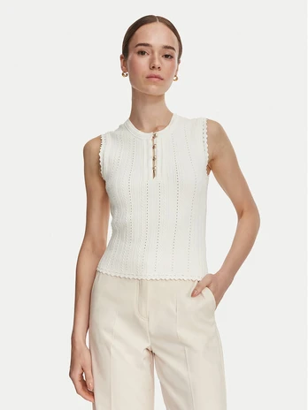 Guess Marškinėliai 183317 Smėlio Classic Fit