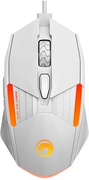 Pelė su laidu USB, Marvo M291, balta, optinė, 6400DPI