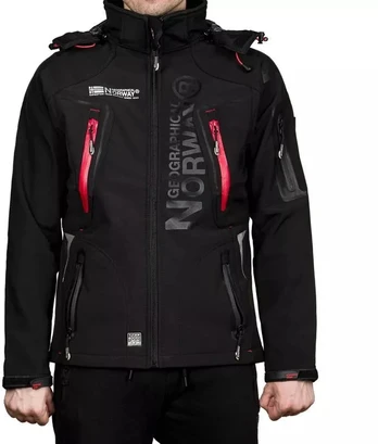 Geographical Norway Techno Softshell M WU6068-GN-Juodas striukė