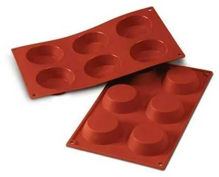 Silikoninė forma tartaletėms 7cm ,6 vnt. 30x17cm Silikomart
