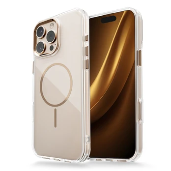 Dėklas Telforceone Clear Thin Mag case for iPhone 17 Air 6,6' auksinis