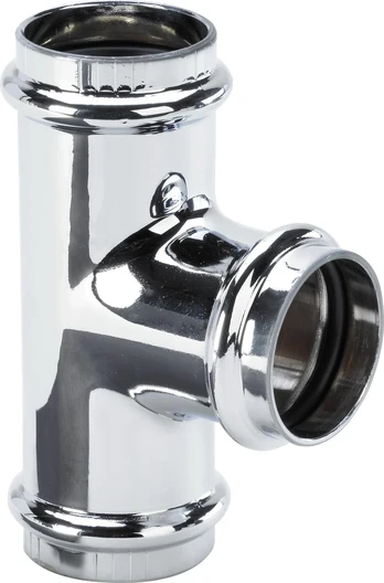sifona trejgabals, d=32 mm, hromēts kapars