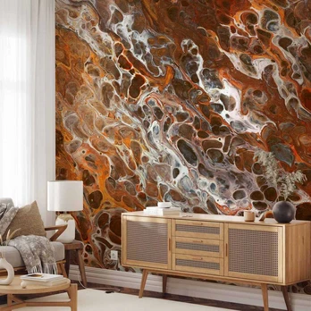 Artgeist Fototapetas - Brown Craters