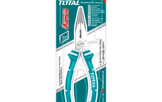 Siauros replės TOTAL, 160 mm., THT120606P