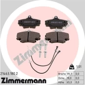 Stabdžių trinkelių rinkinys, diskinis stabdys ZIMMERMANN 21463.180.2 kaina