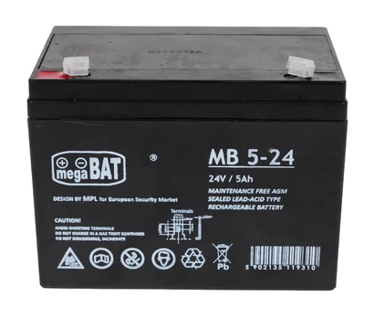 Vehicle parts battery 24V 5AH