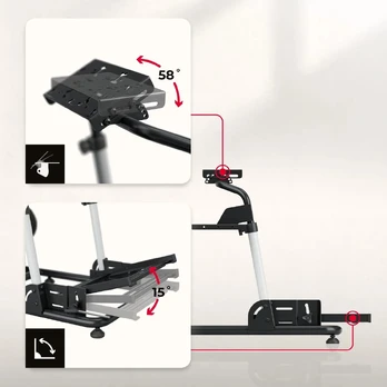 Sim Racing kokpitas Huzaro Speed 5.5 – lenktynių simuliatoriaus stovas