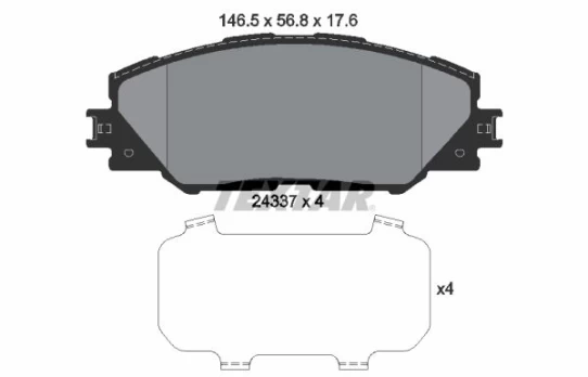TEXTAR 2433701 Brake pad set