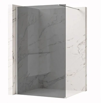 Walk-In dušo sienelė Rea Flexi, Pilkas / Chrome, 140 cm