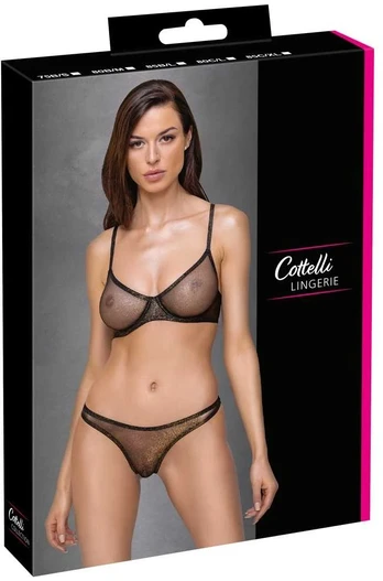 Cottelli lingerie seksualus 2 dalių komplektas bh Set Shaped 75B/S