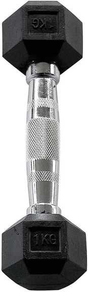 Body Solid Hexagon šešiakampis hantelis 1kg pora