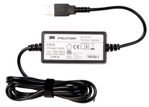 3M Peltor USB opladerkabel FR09