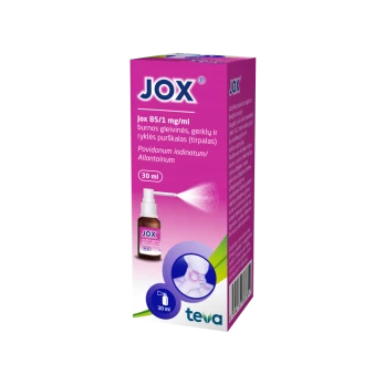 JOX 85/1 mg/ml burnos gleivinės purškalas 30 ml