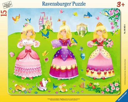 Ravensburger dėlionė „Mažosios princesės“, 15 det., nuo 3 m.