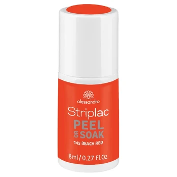 Alessandro STRIPLAC PEEL OR SOAK nagų lakas BEACH RED 8 ml