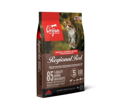 Orijen Regional Red Cat begrūdis, katėms, 5,4 kg