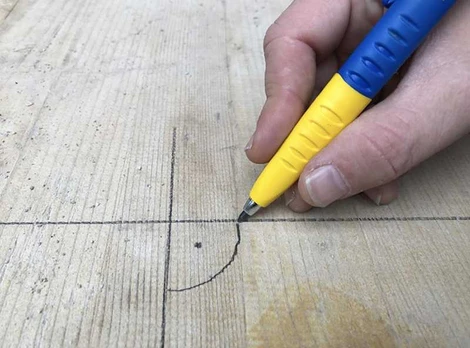 Bleispitz grafito širdelės HB, 6vnt. medžiui, betonui