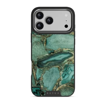 Ubud Jungle - Turquoise iPhone 17 Pro Max Case, Elite Dark (MagSafe) / Gunmetal